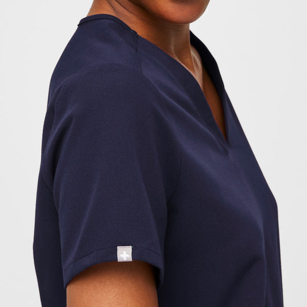 Women's Navy Casma™ - Three-Pocket Scrub Top