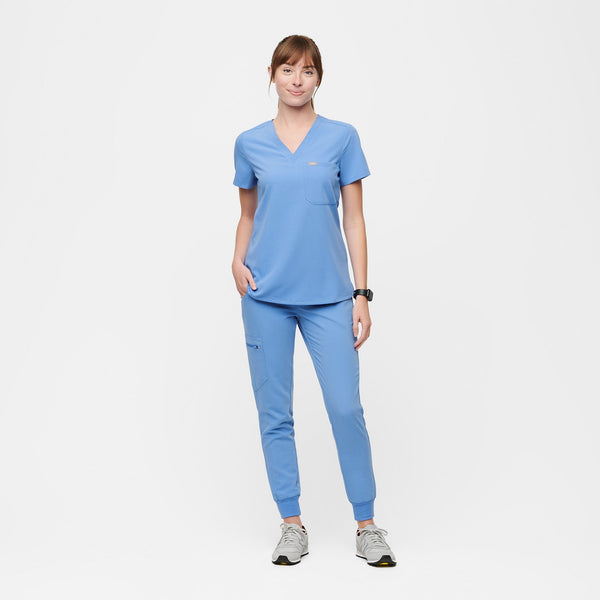 Women's Ceil Blue Catarina™ - One-Pocket Scrub Top