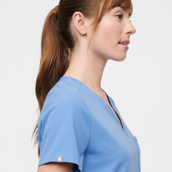 Women's Ceil Blue Catarina™ - One-Pocket Scrub Top