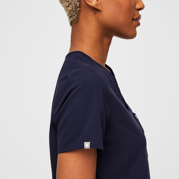 Women's Navy Catarina™ - One-Pocket Scrub Top