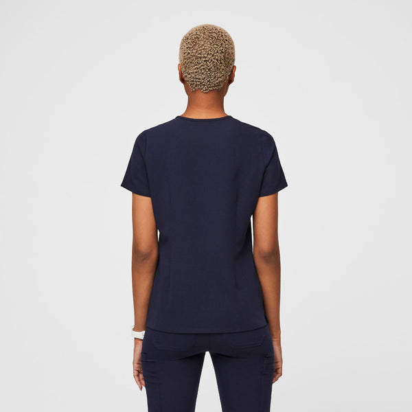 Women's Navy Catarina™ - One-Pocket Scrub Top