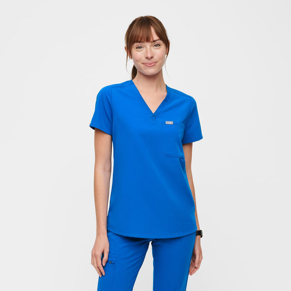 Women's Royal Blue Catarina™ - One-Pocket Scrub Top