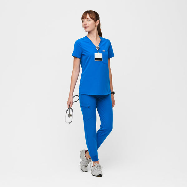 Women's Royal Blue Catarina™ - One-Pocket Scrub Top