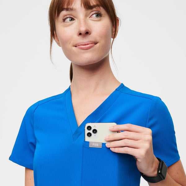 Women's Royal Blue Catarina™ - One-Pocket Scrub Top