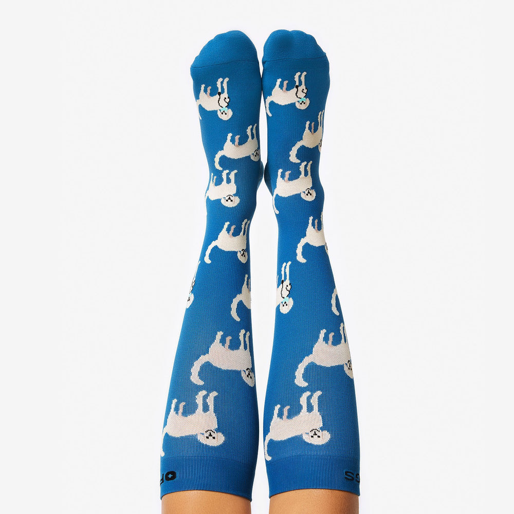 women's Alps Blue Dogtors - Compression Socks