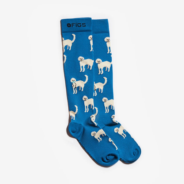 women's Alps Blue Dogtors - Compression Socks