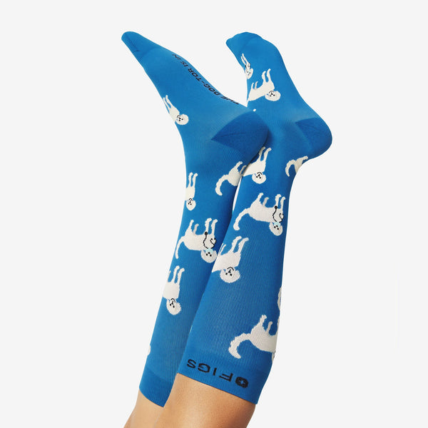 women's Alps Blue Dogtors - Compression Socks