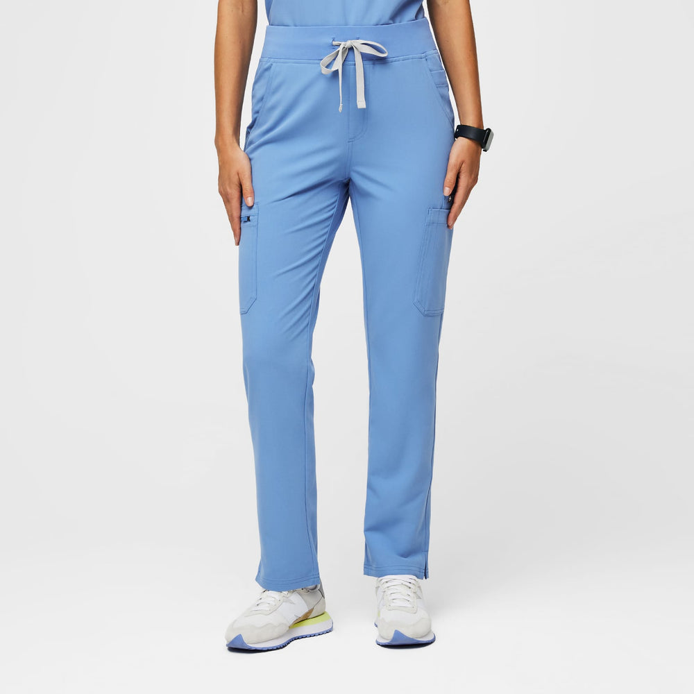 women's Ceil Blue Yola™ High Waisted 2.0 - Skinny Scrub Pants