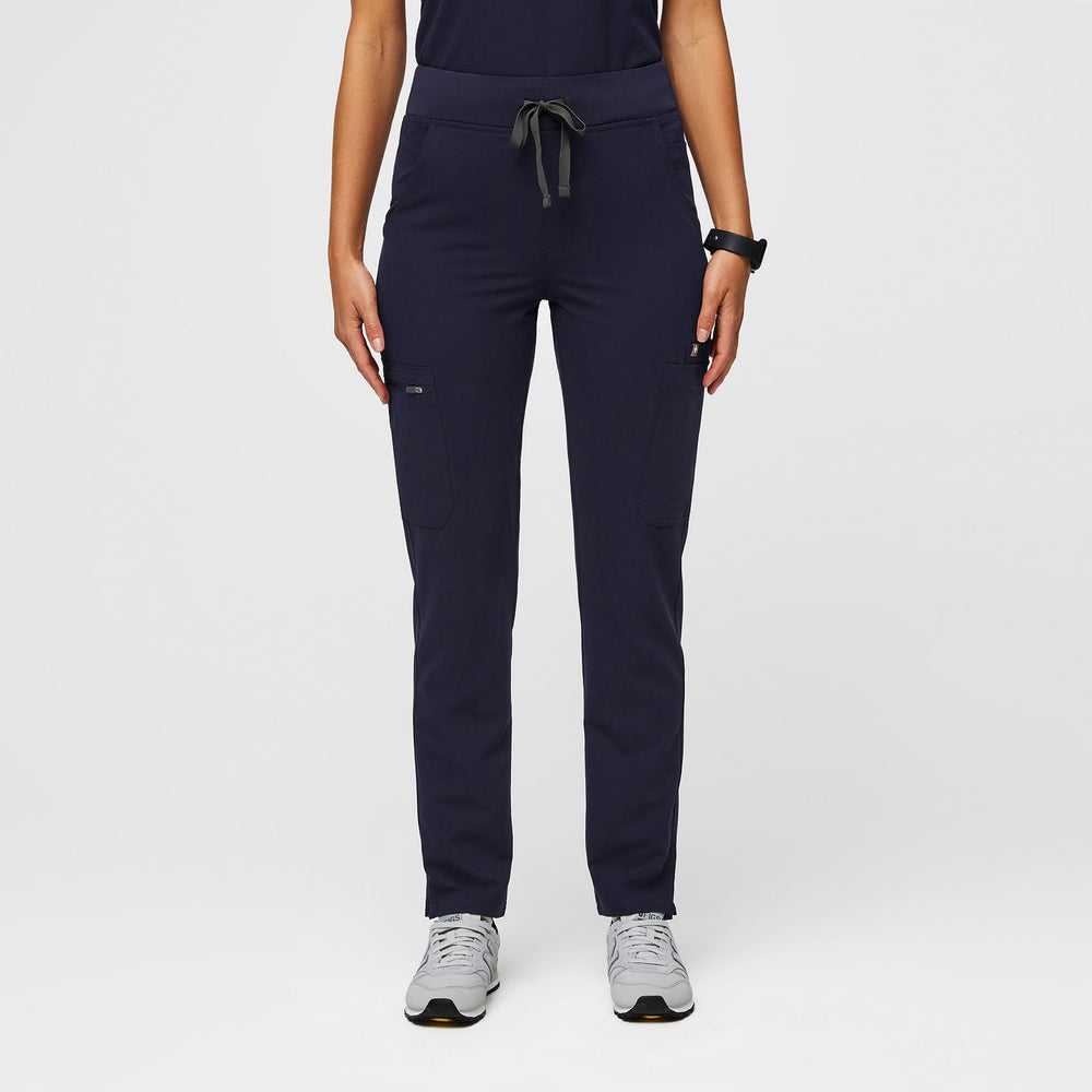 women's Navy Yola™ High Waisted 2.0 - Petite Skinny Scrub Pants