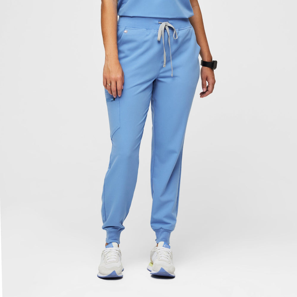 women's Ceil Blue Zamora™ High Waisted - Tall Jogger Scrub Pants