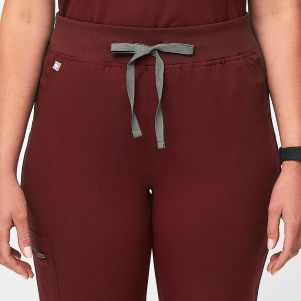 women's Burgundy Zamora™ High Waisted - Jogger Scrub Pants