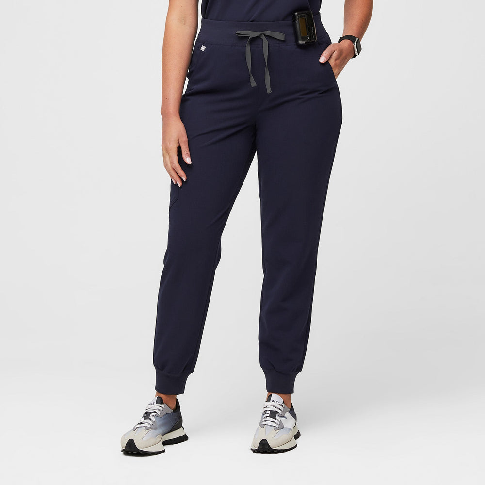 women's Navy Zamora™ High Waisted - Tall Jogger Scrub Pants