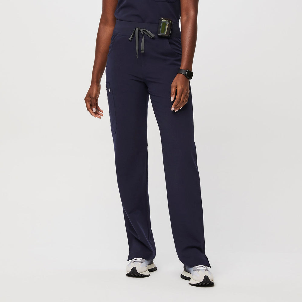 women's Navy Kade™ High Waisted - Tall Cargo Scrub Pants