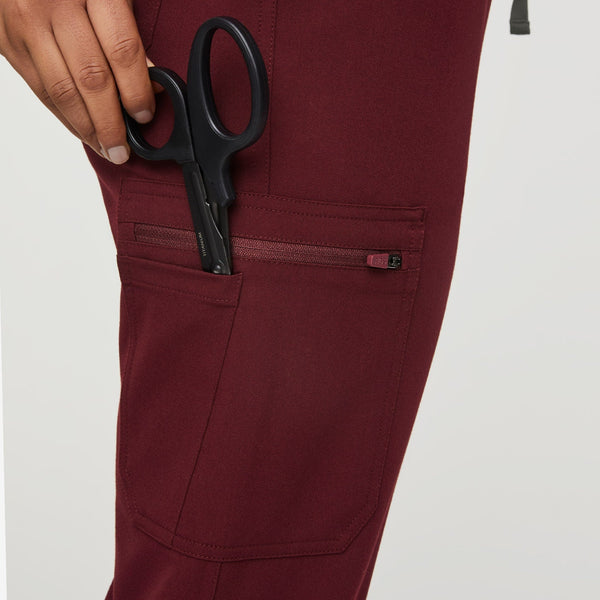 Women's Burgundy Yola™ - High Waisted Scrub Pants 1.0