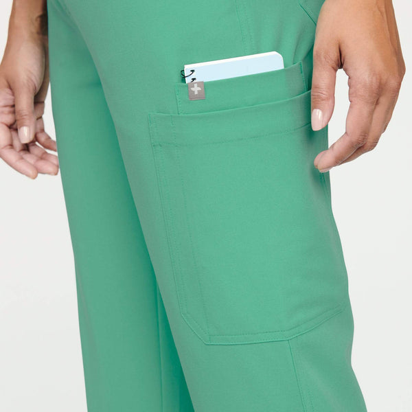 women's Surgical Green Yola™ - High Waisted Scrub Pants