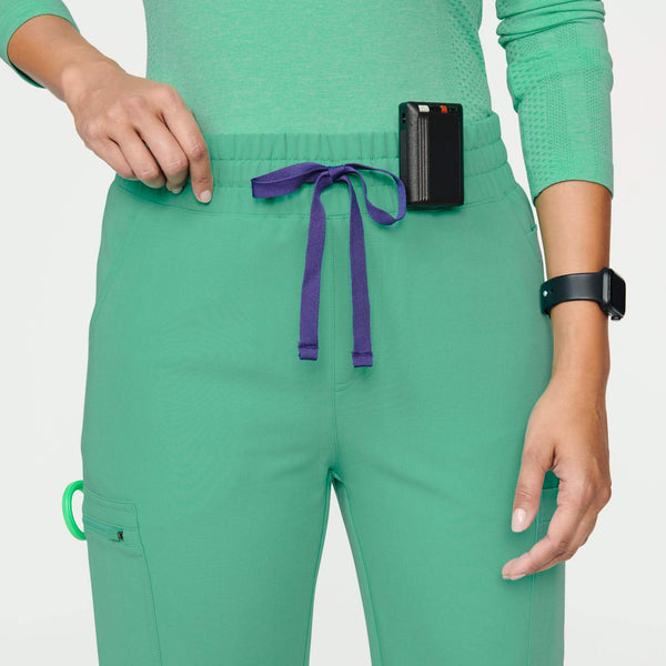 women's Surgical Green Yola™ - High Waisted Scrub Pants