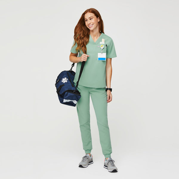 women's Jade Kaya  - Classic V-Neck Scrub Top