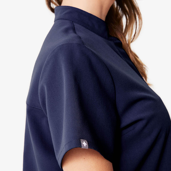 women's Navy Kitale Maternity - Scrub Top