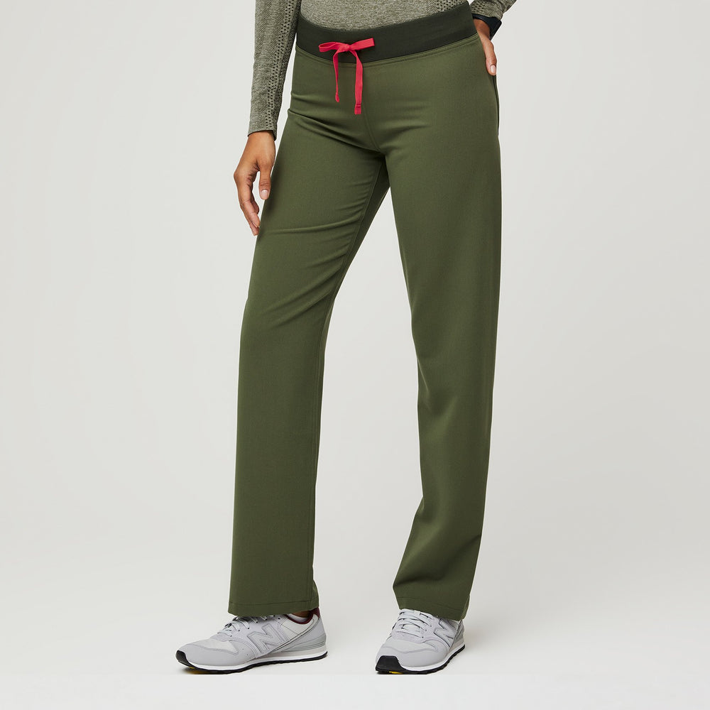 Women's Dark Olive Livingston - Basic Scrub Pants