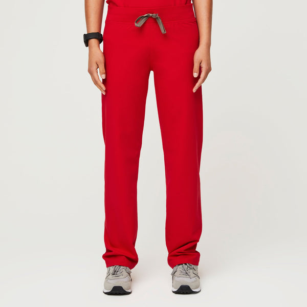 women's Pop Red Livingston - Basic Scrub Pants