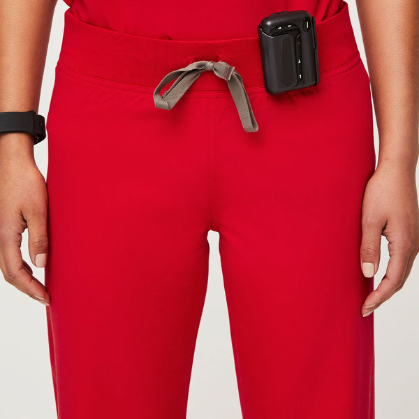 women's Pop Red Livingston - Basic Scrub Pants