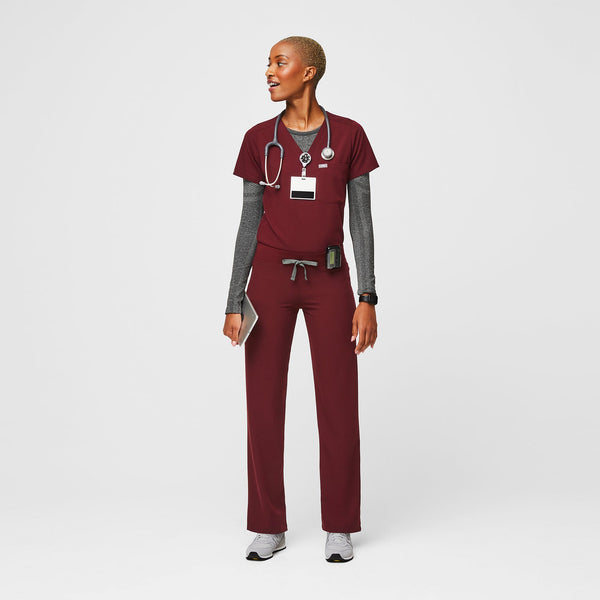 Women's Burgundy Livingston™ - Tall Basic Scrub Pants