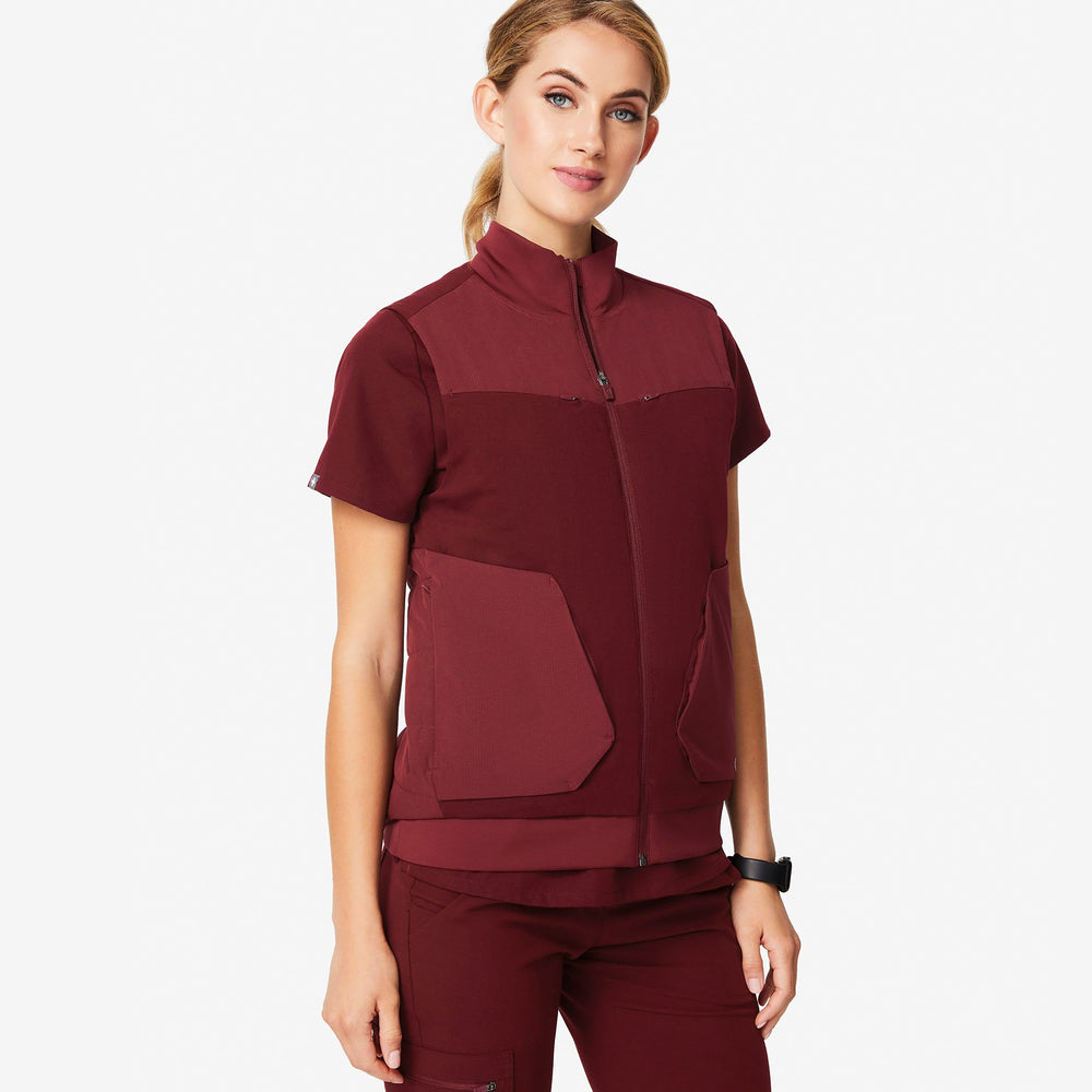 women's Burgundy Morven Vest