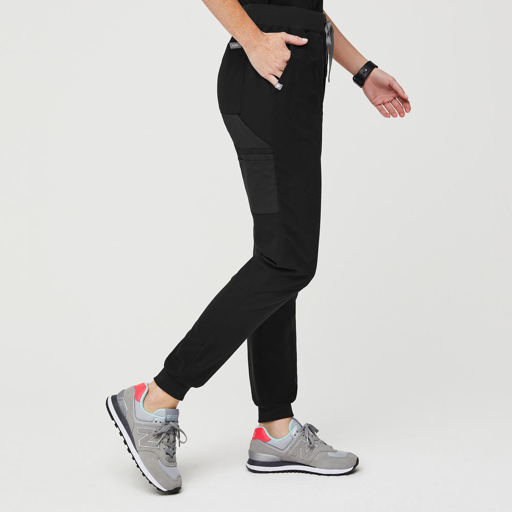 women's Black Muhima - Skinny Jogger Scrub Pants