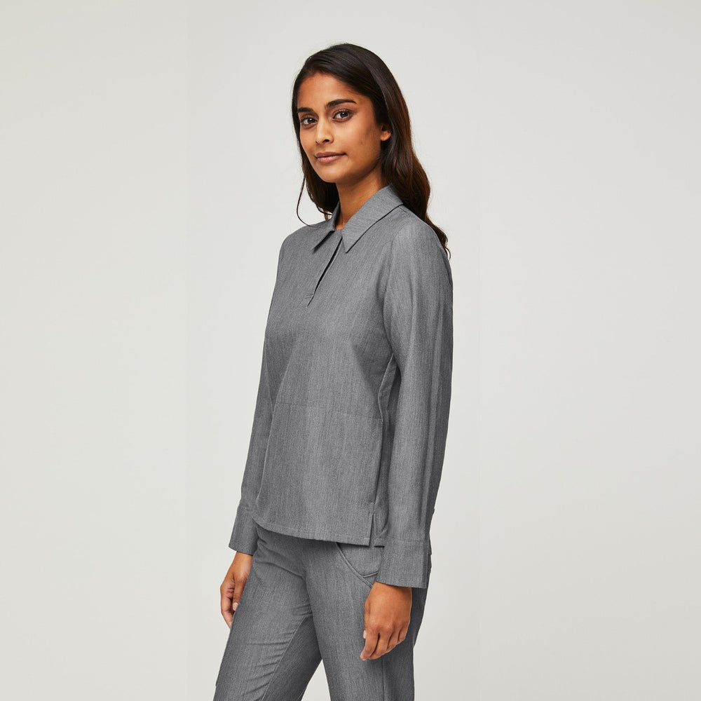 women's Graphite Nala - Longsleeve ScrubPolo™