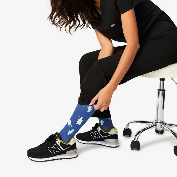 women's Alps Blue Not Going Viral - Compression Socks