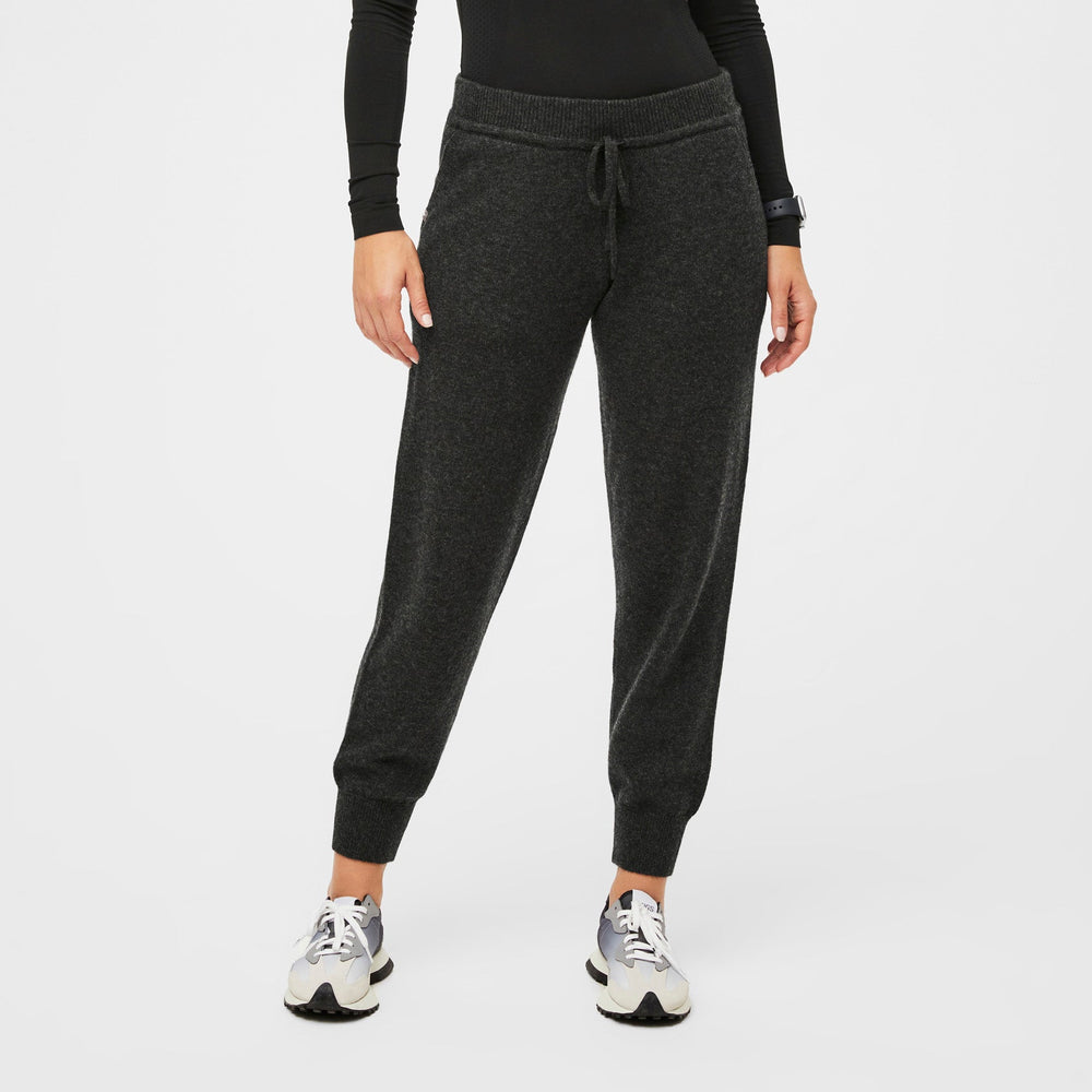 women's Heather Black Off-Shift™ Merino - Slim Jogger Sweatpant