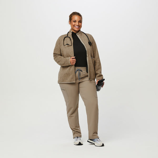 women's Heather Latte On-Shift™ - Sweater Knit Jacket