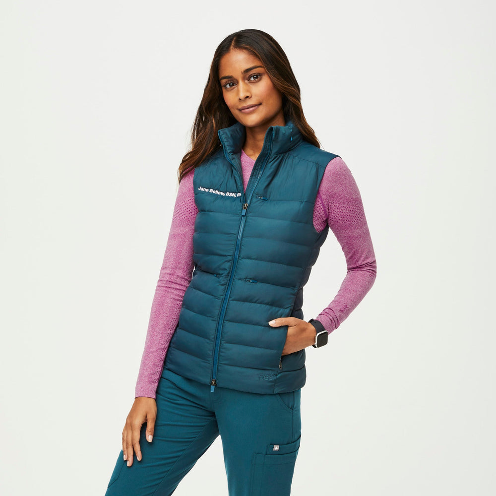 women's Caribbean Blue On-Shift™ Packable - Puffer Vest