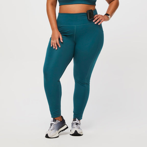 women's Caribbean Blue Performance Underscrub Legging