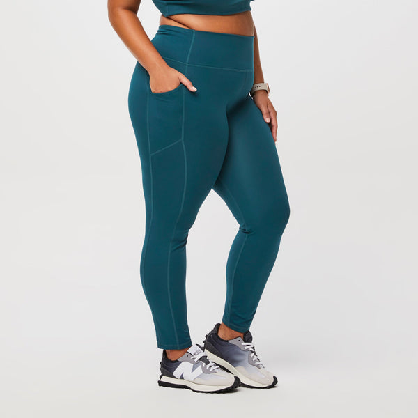 women's Caribbean Blue Performance Underscrub Legging