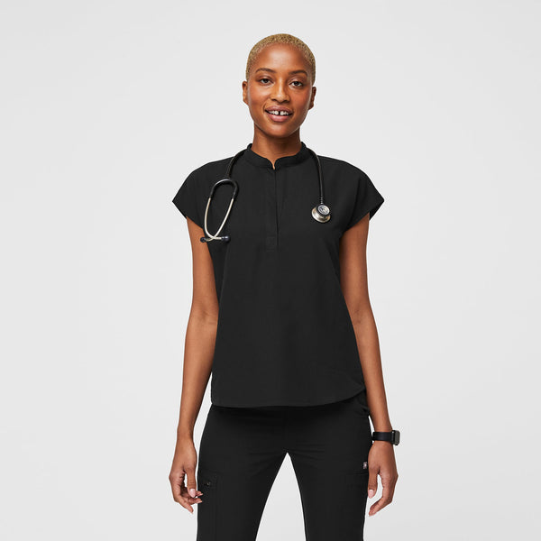 Women's Black Rafaela™ - Oversized Scrub Top