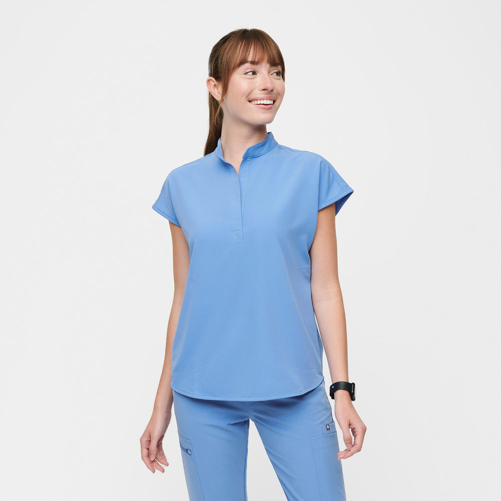 Women's Ceil Blue Rafaela™ - Oversized Scrub Top