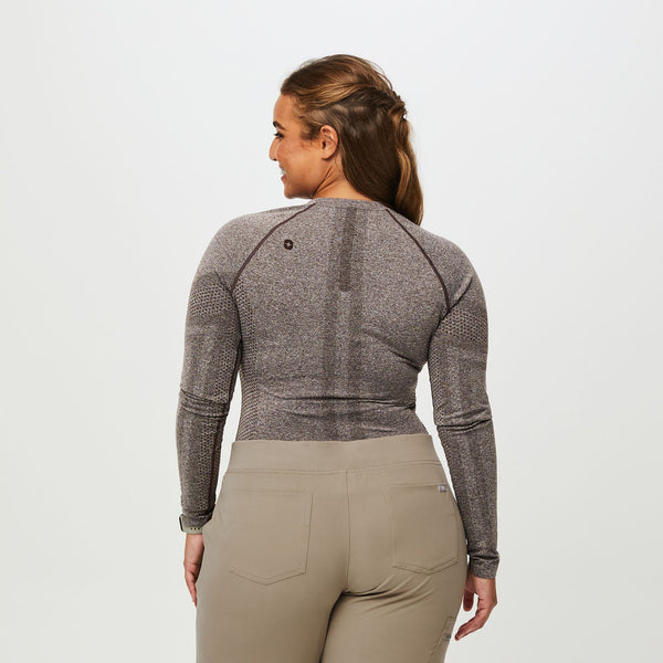 women's Espresso Salta Seamless - Longsleeve Underscrub