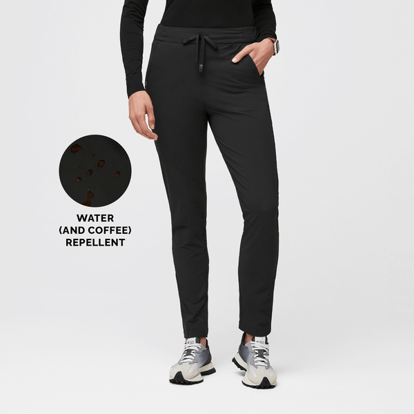 women's FIGSPRO™ Black Skinny Trouser