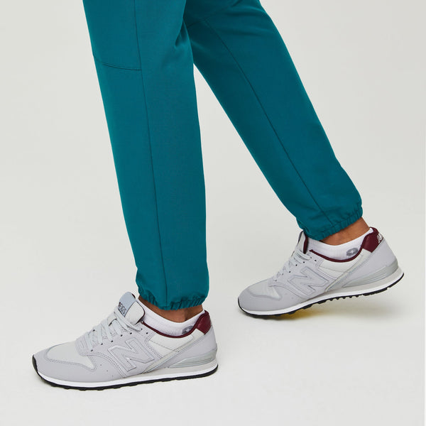 women's Pacific Blue Venice - Petite Slim Jogger Scrub Pants