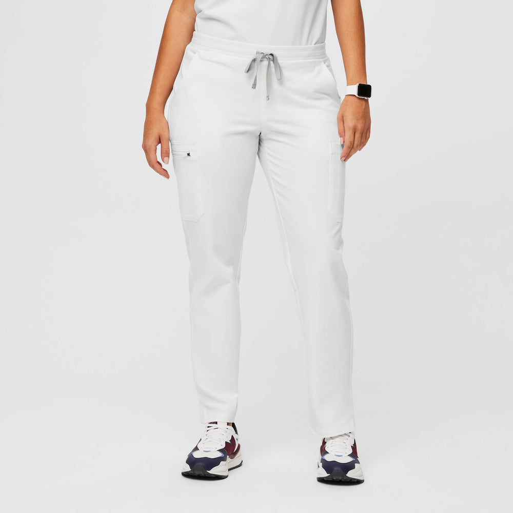 women's Optic White FIONxtra™ Yola™ - Petite Skinny Scrub Pants