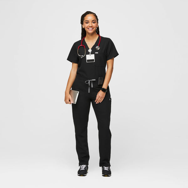 Women's Black Yola™ - Petite Skinny Scrub Pants