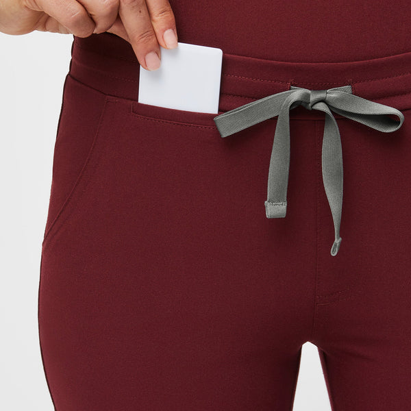 Women's Burgundy Yola™ - Petite Skinny Scrub Pants