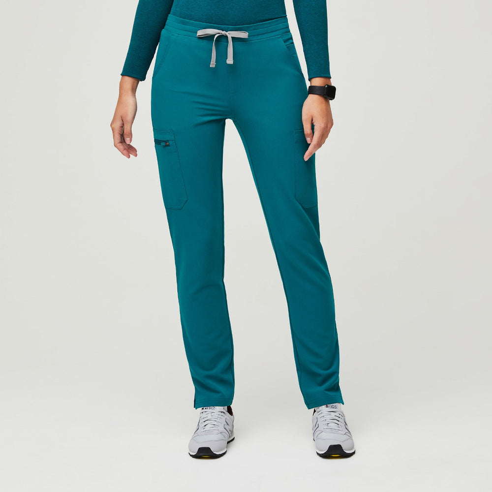 women's Pacific Blue Yola™ - Petite Skinny Scrub Pants