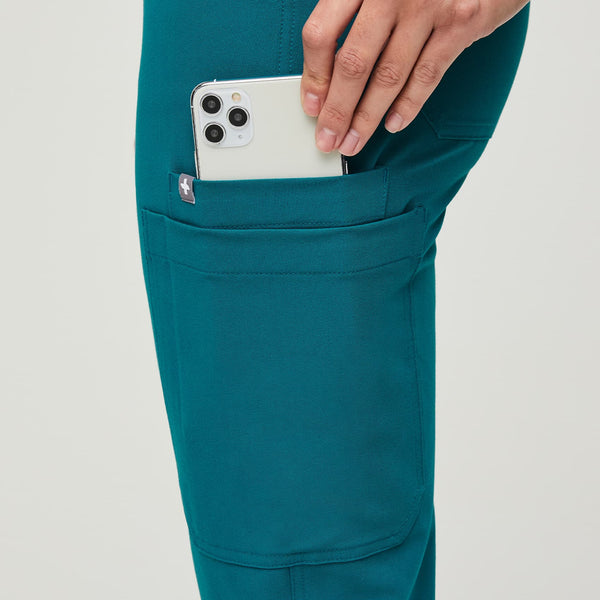 women's Pacific Blue Yola™ - Petite Skinny Scrub Pants