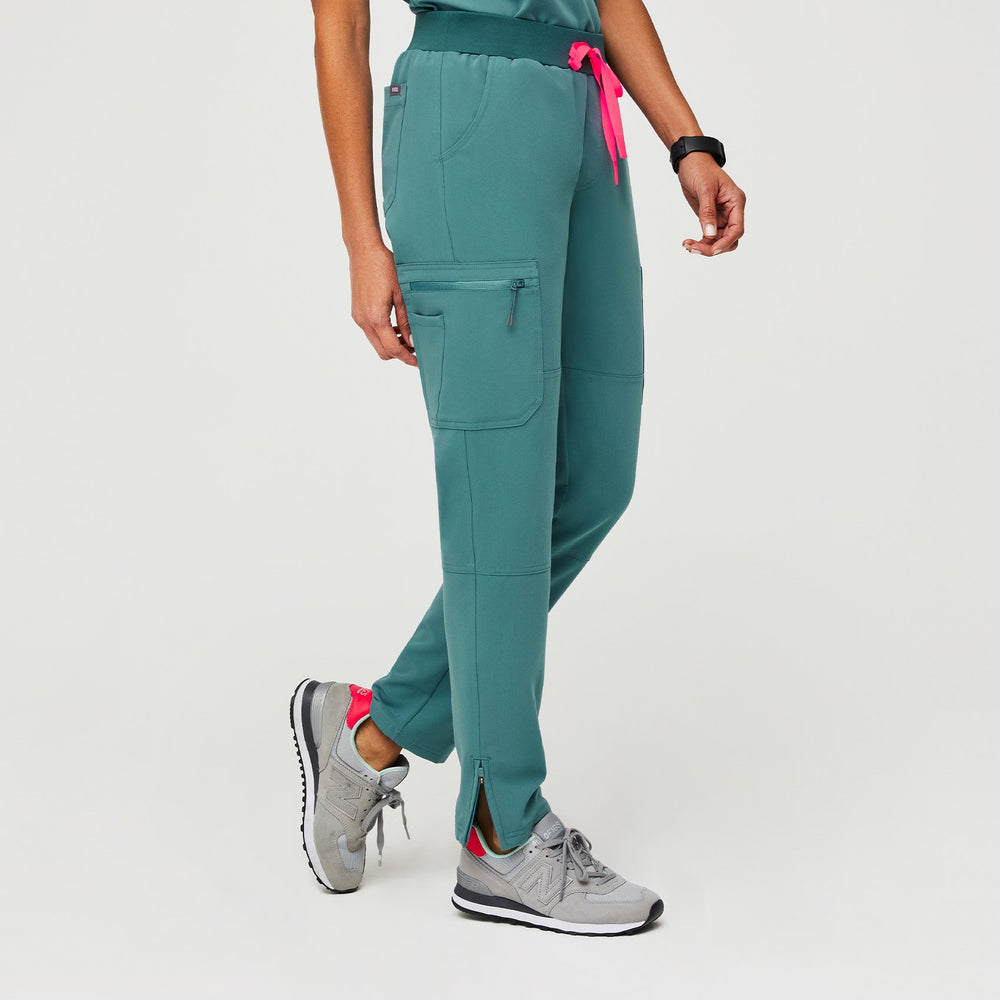 women's Hydrogreen REMIX Yola - Tall Slim Zip Scrub Pants