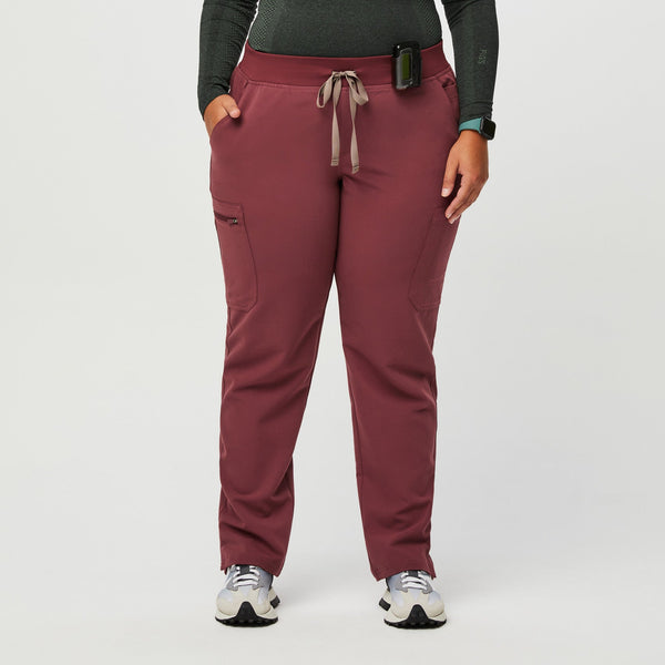 women's Dark Cherry Yola™ - Petite Skinny Scrub Pants 2.0