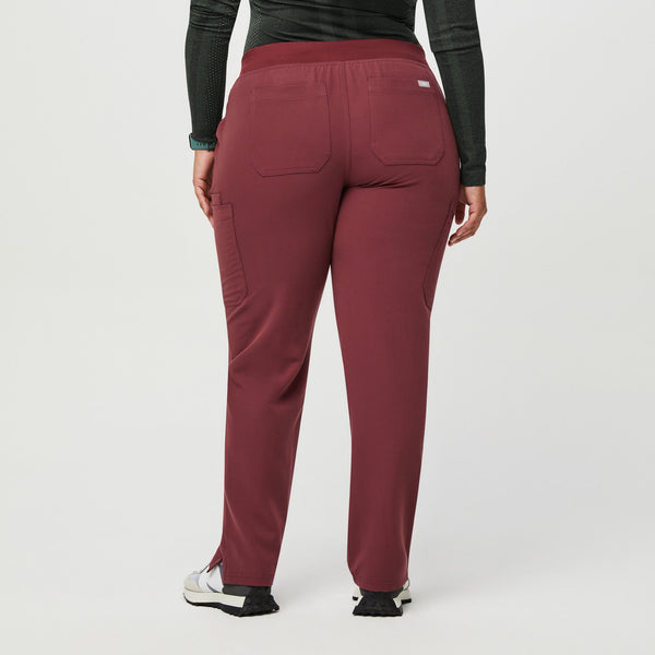 women's Dark Cherry Yola™ - Petite Skinny Scrub Pants 2.0