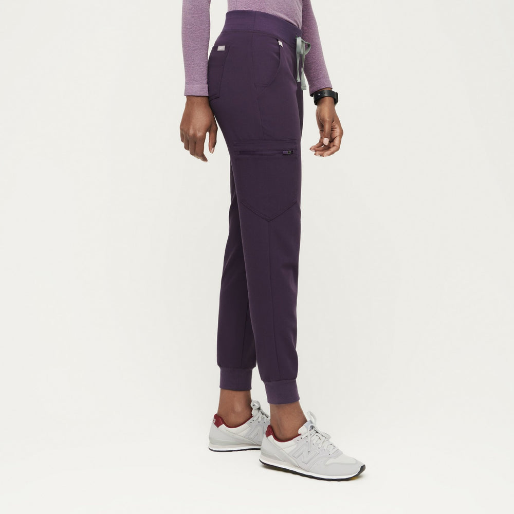 women's Purple Shadow Zamora™ - Petite Jogger Scrub Pants