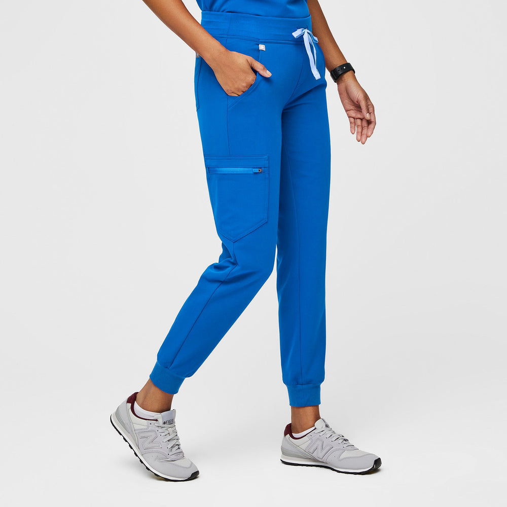 Women's Royal Blue Zamora™ - Petite Jogger Scrub Pants